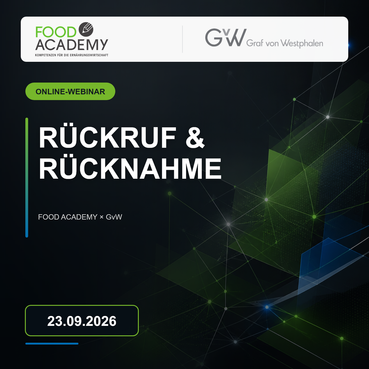 Krisenmanagement: Rückruf und Rücknahme von Lebensmitteln