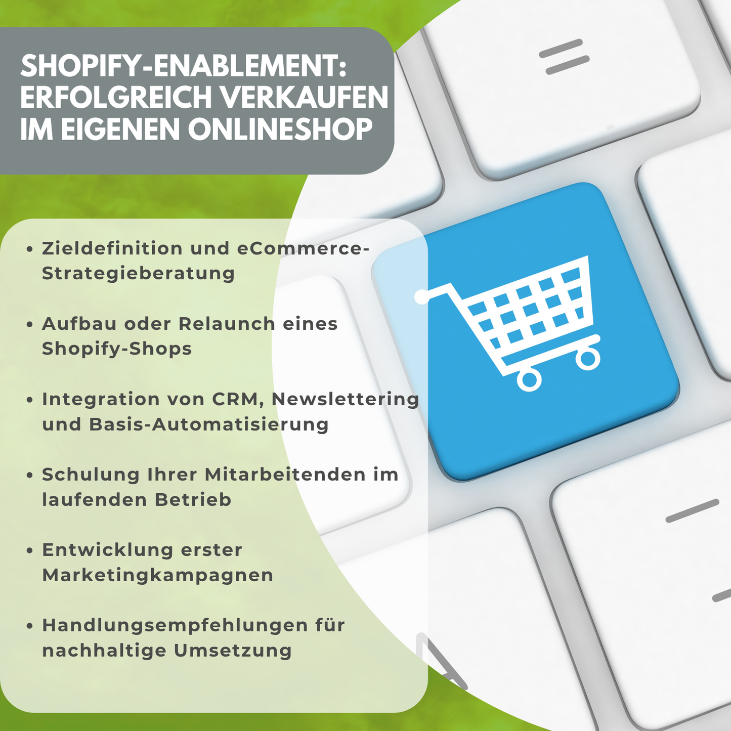 Shopify-Enablement für KMU: Erfolgreich verkaufen im eigenen Onlineshop