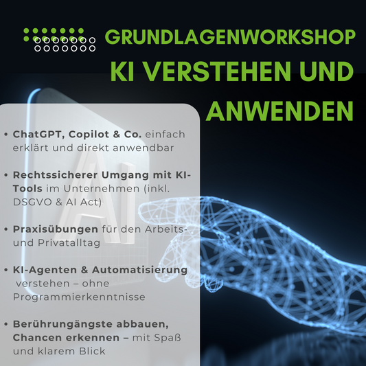 KI im beruflichen Umfeld: Verstehen, anwenden, sicher nutzen